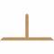 Ekena Millwork Portland Timber Gable Bracket, Western Red Cedar, 96"W x 48"H x 3 1/2"D x 5 1/2"F, 12/12 Pitch GBW096X48X0406POR00SWR - alternate 1